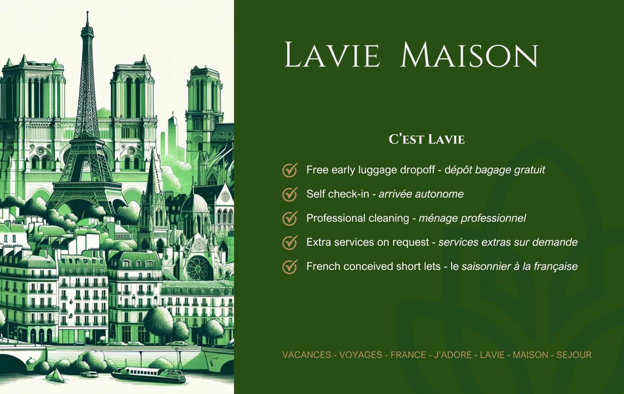 Lavie Maison Hot Tub And Ac Near Arc De Triomphe París Exterior foto